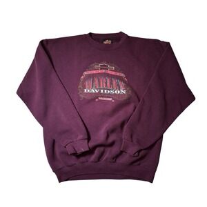 Vintage Purple Harley Davidson 1994 Americade‎ Sweatshirt Size Large